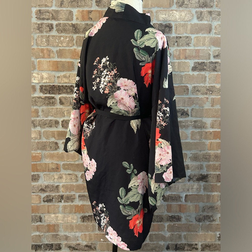 Anthropologie Maison Du Soir $120 Tokyo Robe Blac… - image 6